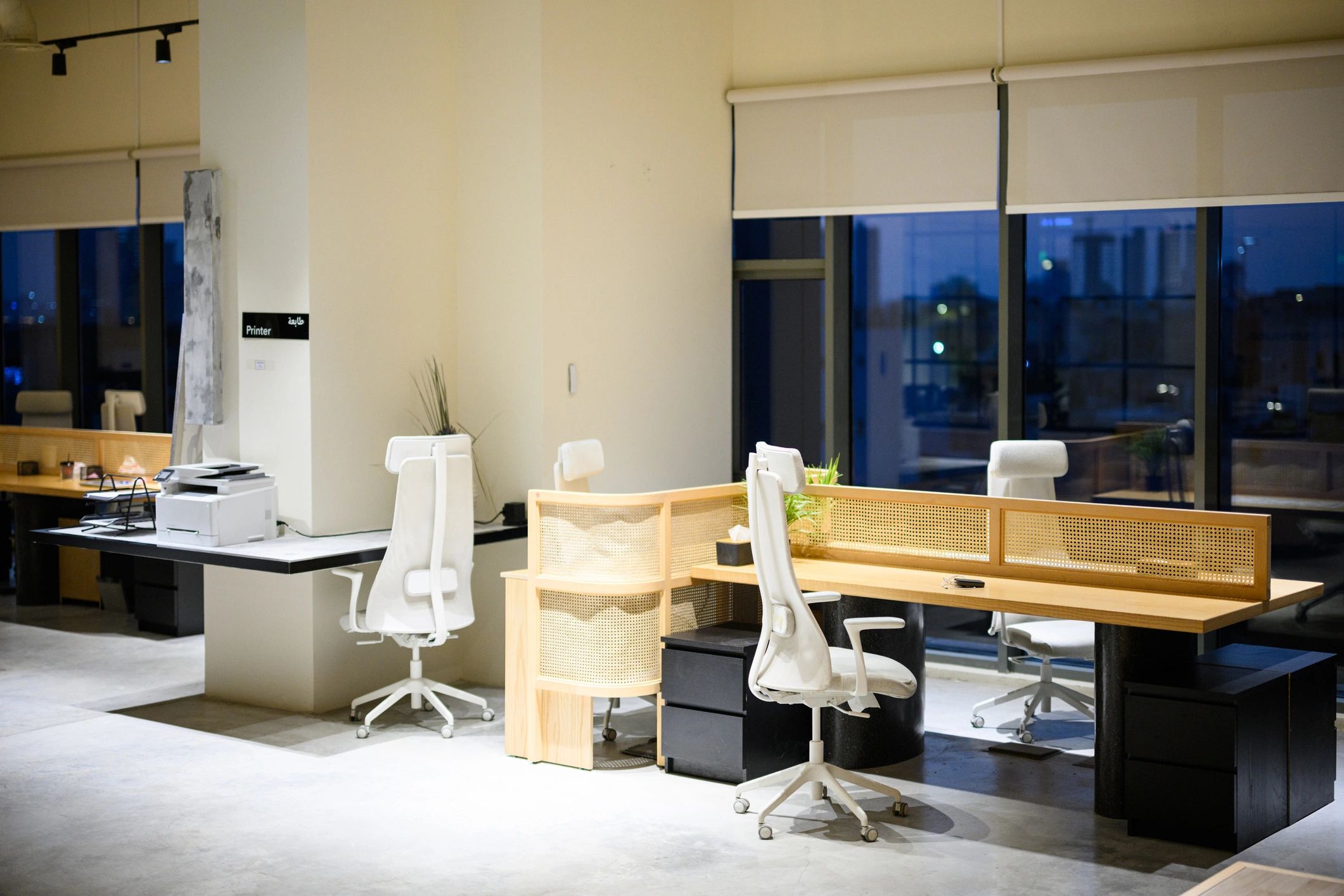 Modern executive consulting office interior